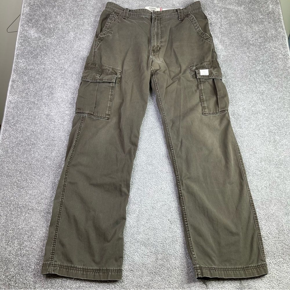 Levi’s Cargo Pants Men’s 34X33.5 Brown Loose Straight Mid-Rise Cotton Workwear